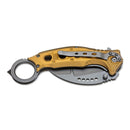 BOKER Black Scorpion fällbar karambit fickkniv Hawkbill 440A rostfritt stål