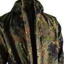 Original German Army Field Jacket Goretex Flecktarn Waterproof Rain Gear Parka