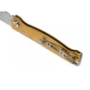 Boker Plus Atlas Slipjoint Fickkniv Satinfinished Drop Point Mässingshandtag