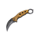 BOKER Black Scorpion fällbar karambit fickkniv Hawkbill 440A rostfritt stål