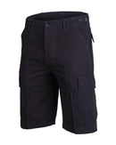 Mil - Tec Brand U.S. Military style black prewashed lightweight bermuda shorts - GoMilitar
