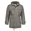 MIL-TEC German military style parka faux fur liner hooded storm flap olive NEW - GoMilitar