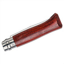 Opinel N°08 Vikbar fickkniv 8,5 cm 12C27 Rostfritt stålblad Brun