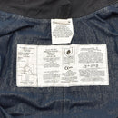 Label inside original British Military Police black flame retardant water-resistant coverall jumpsuit