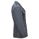 Original schweizisk militär formell jacka 4-fickors design axelepauletter grå