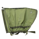 TACGEAR waterproof leg gaiter in M84 Danish camo with metal hooks and adjustable straps, designed for outdoor protection.