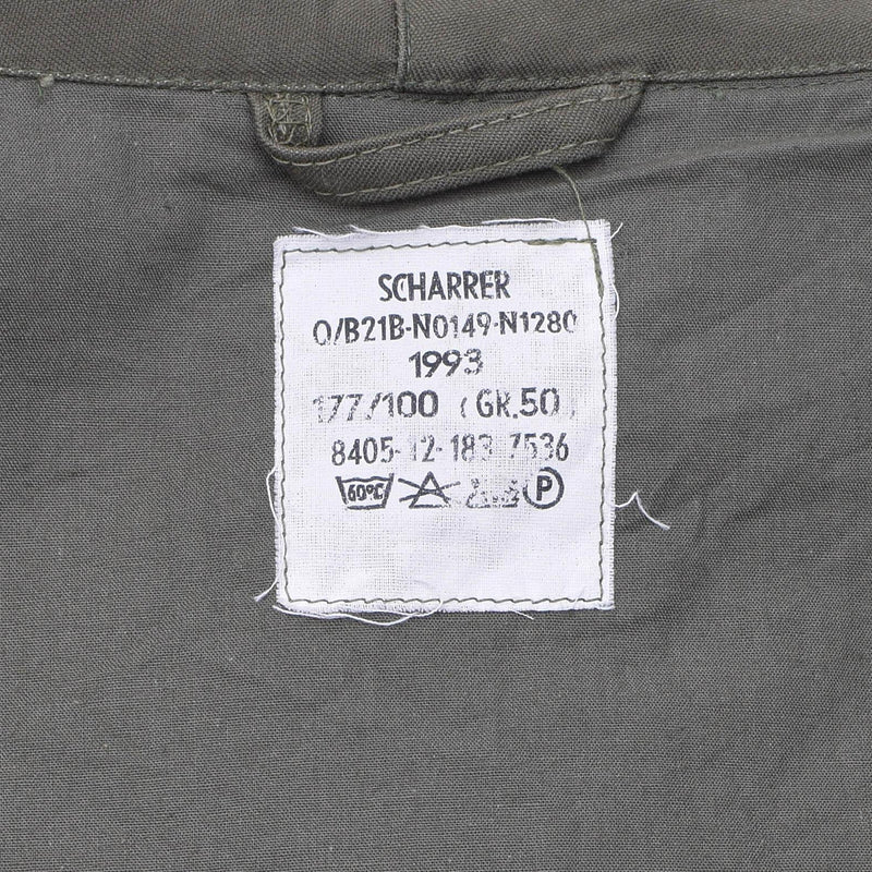 Original tyska militären Long Parka Jacket Olive Hooded Field Coat Army Outdoor