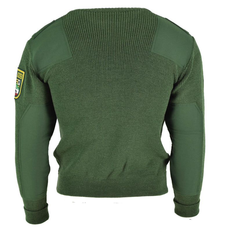Äkta tyska armé trupper tröja grön pullover militär fråga bdu jumper ny