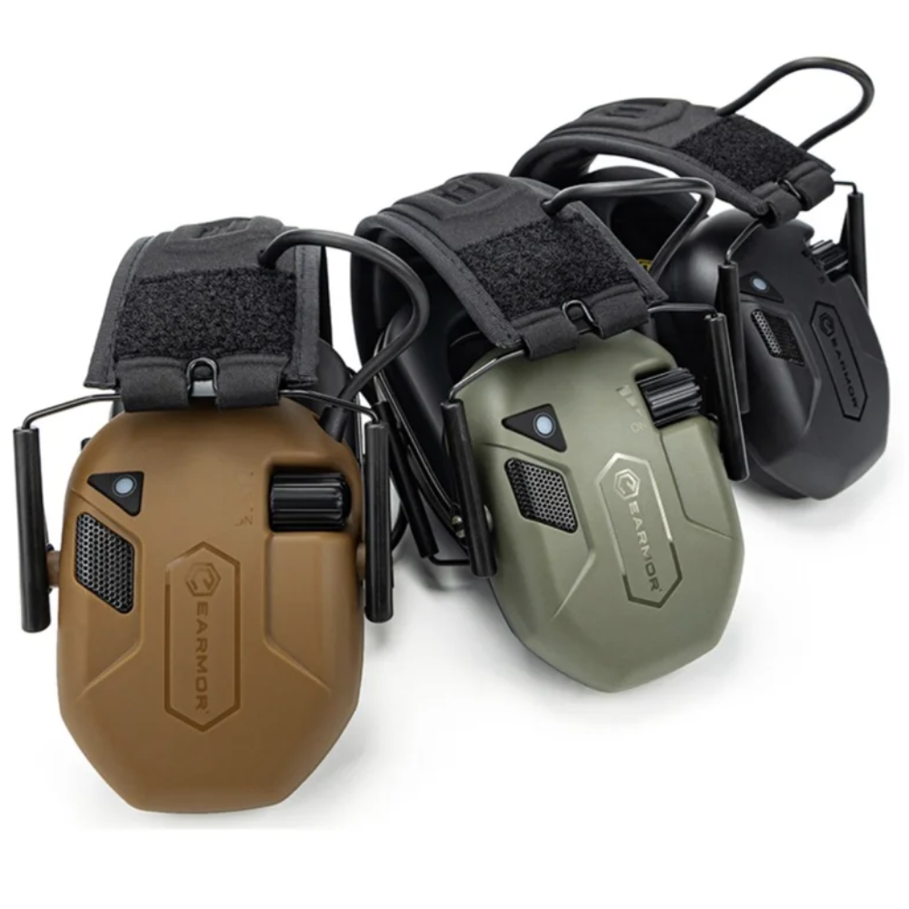 EARMOR M300T Elektroniskt hörselskydd Bluetooth 22dB NRR Coyote Brown