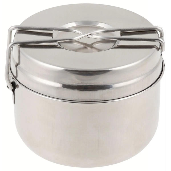 Original tjeckisk armé rostfritt stål mess tenn set camping utomhus matlagning panna