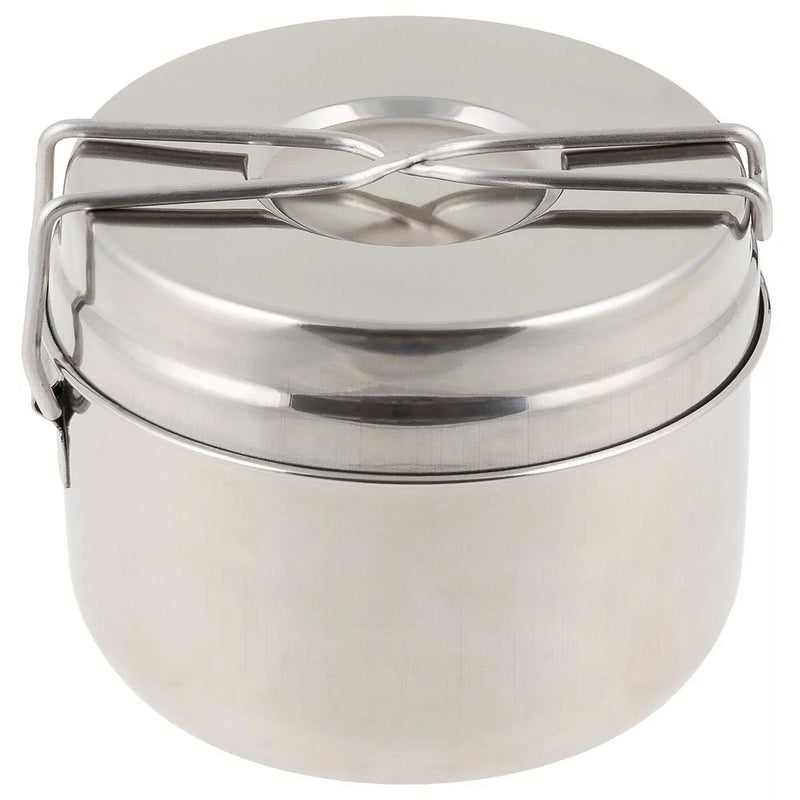 Original tjeckisk armé rostfritt stål mess tenn set camping utomhus matlagning panna