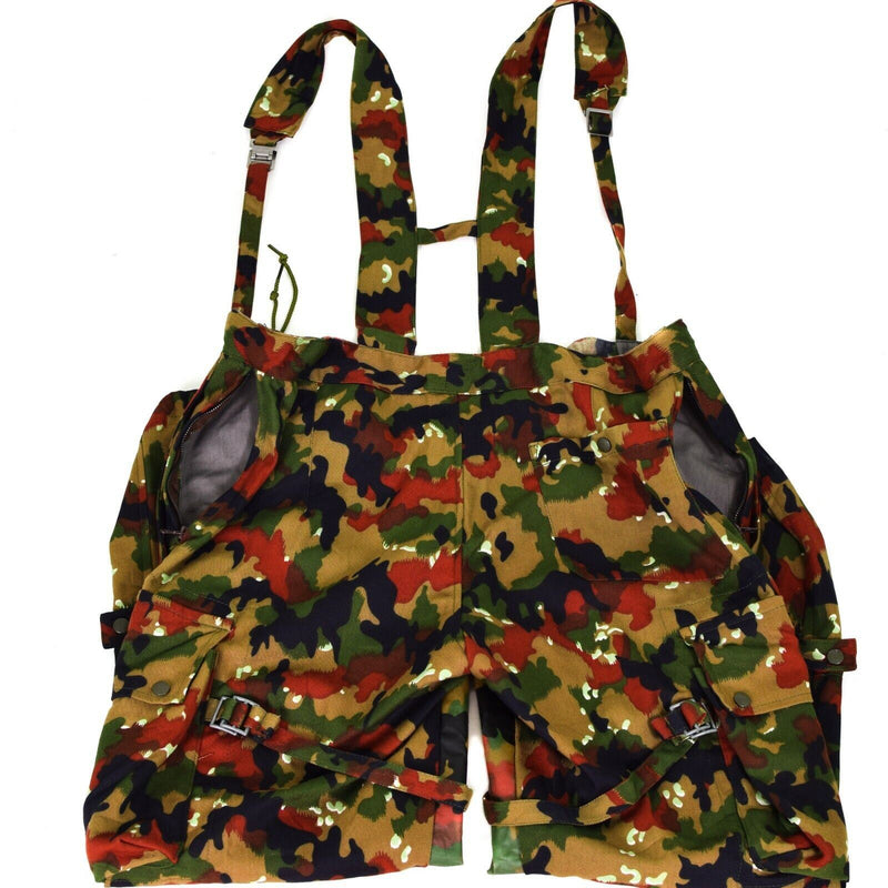 Äkta schweiziska arméfältbyxor M70 Schweiz Combat Camo Sniper Pants New