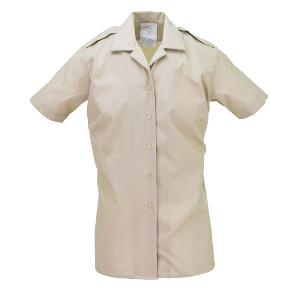 Äkta brittiska militära kvinnliga blus khaki formella klänning arméer damer skjortor nya