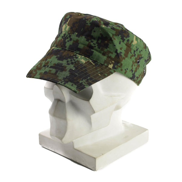 Äkta Guinea Bissau Army Cap Ripstop Jungle Camouflage Military Issue Hat Ny