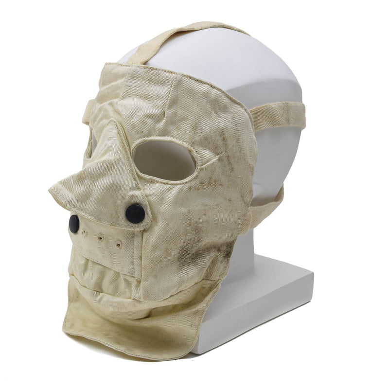 Äkta kallt väder läskig ansiktsmask para-aramid justerbar läskig vit cosplay