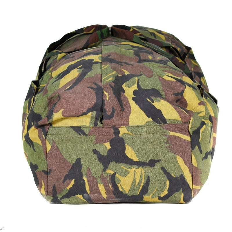 Äkta holländska armé DPM Woodland Weekend Bag Carrier Pouch Pack Duffel ryggsäck