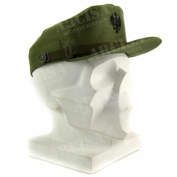 Original Spanien Spanisk militär Visor Cap Army Navy toppade hatt olivgrön