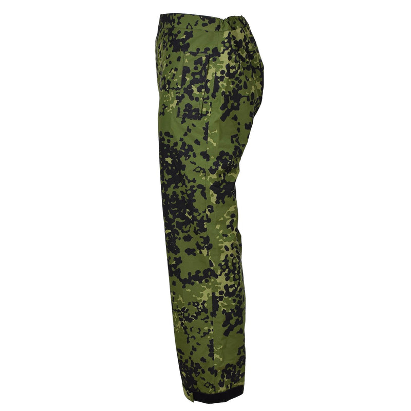 Original dansk militär camo m84 regnbyxor vattentäta elastiska byxor nya