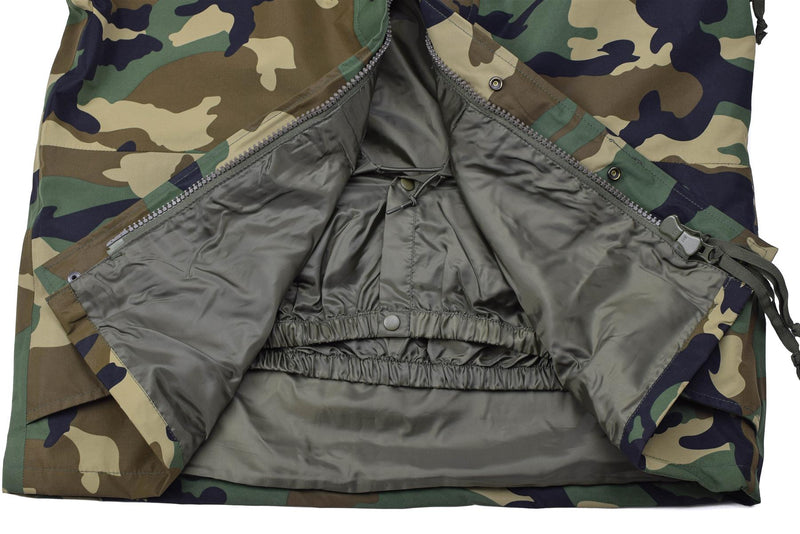 Mil-tec militär stil jacka våt väder skog 3 lager vindtät goretex ny