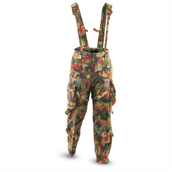 Äkta schweiziska arméfältbyxor M70 Schweiz Combat Camo Sniper Pants New