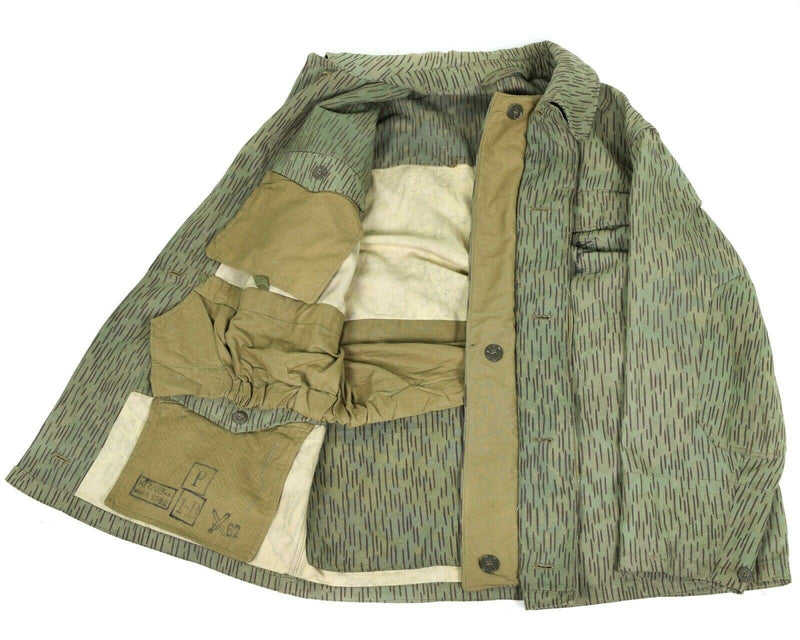Original tjeckiska arméns militära strid M60 Field Jacka Parka Rain Drop Camouflage