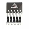 TAC MAVEN 6 mm aluminiumkarbinhakar 5-pack utomhusnyckelklämmor Campingutrustning