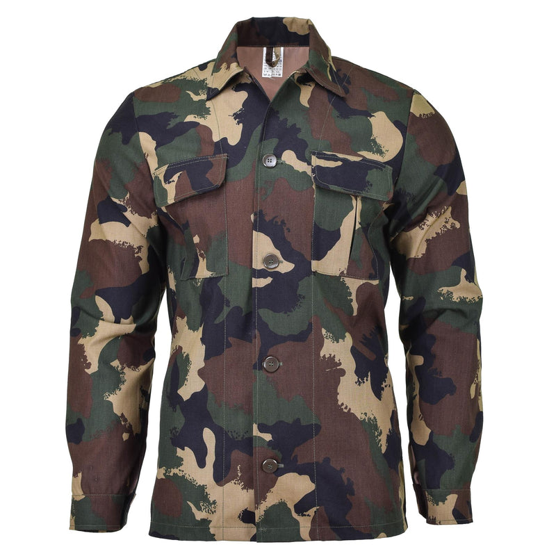 Original ungerska armé stridsfältblus camo skjorta militäröverskott nytt