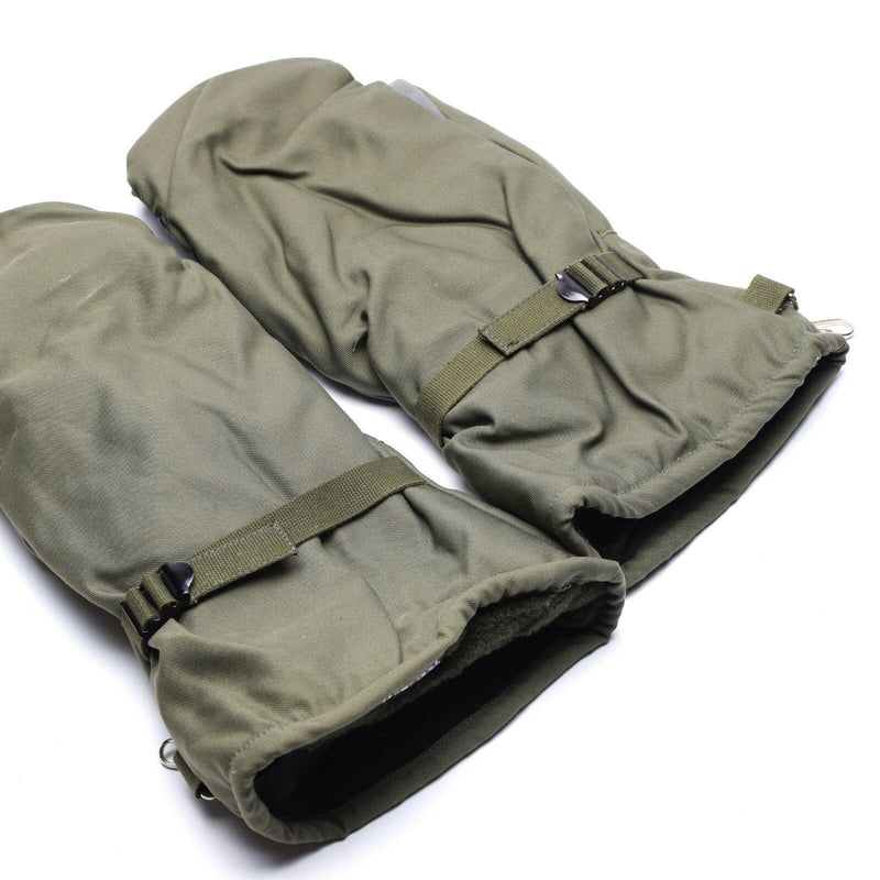 Original tysk armé olivgrå camo mittens bw militär fråga stridshandskar