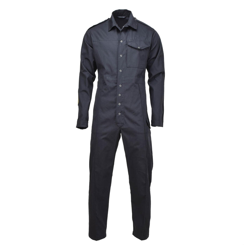 Original British Military Mechanic Coverall Workwear Uniform Work Jumpsuit Black