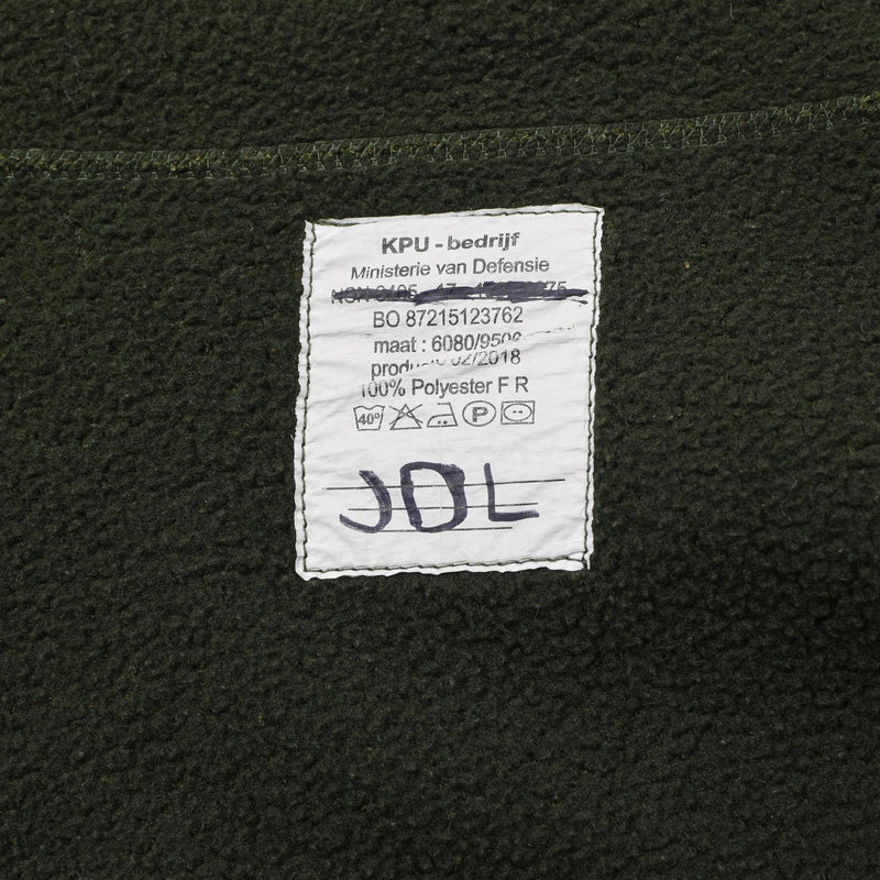 Original Dutch Military Fleece Jacket Warm Moft Thermal Cold Weather Sportwear