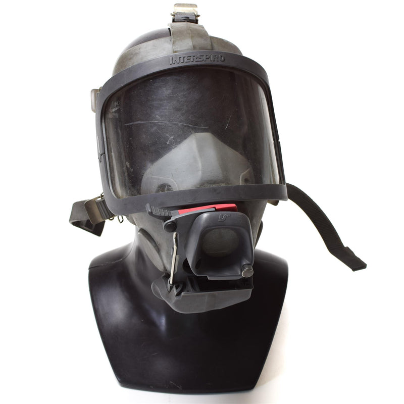 Äkta Interspiro Brand Face Mask Brandman Scba Breathing Apparat Gasmask