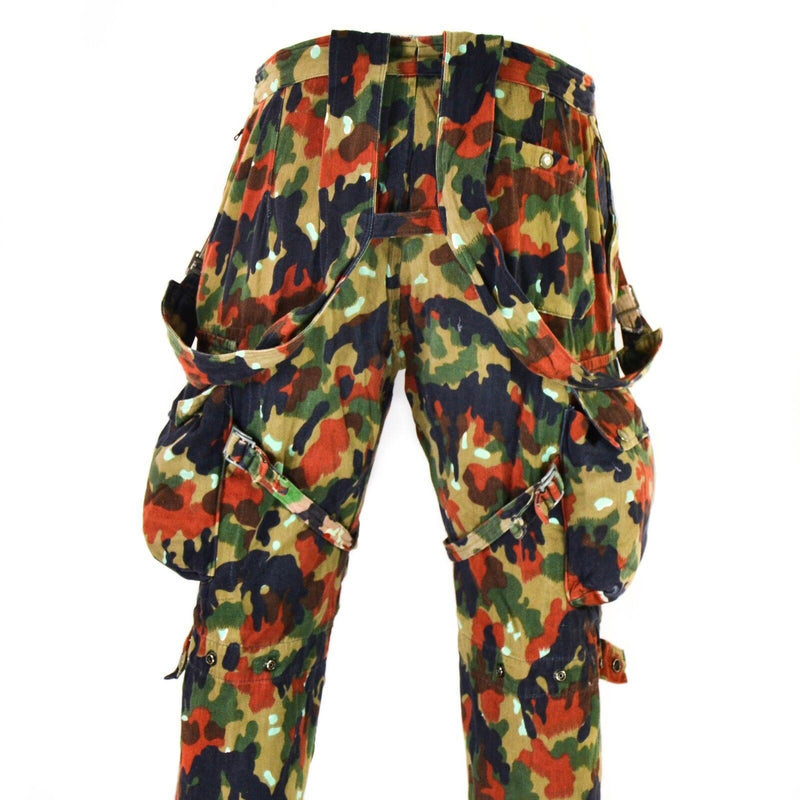 Äkta schweiziska arméfältbyxor M70 Schweiz Combat Camo Sniper Pants