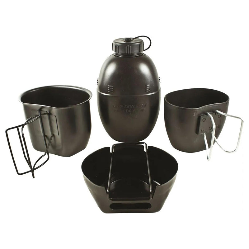 BCB MK1 4 DEL CRUSADER Matlagningsenhet Militär Godkänd utomhusstål Mess Kit