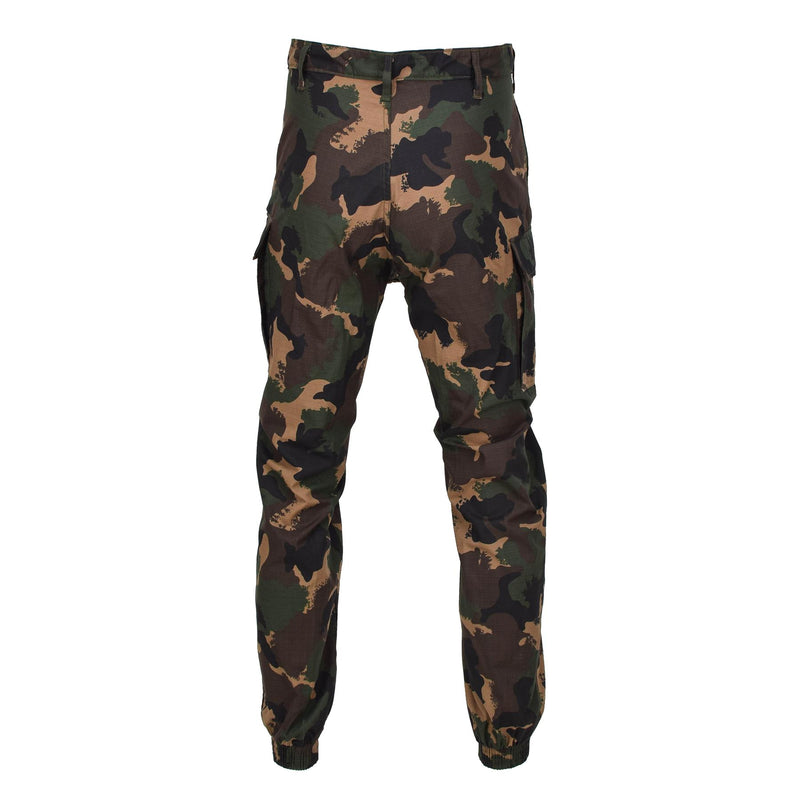 Original ungerska militära sommarfältbyxor M1990 Woodland Camo Ripstop New