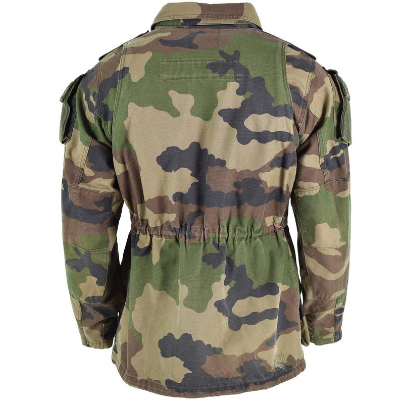 Äkta franska armésmockjacka CCE Camo Military Combat Parka Sateen Felin T4