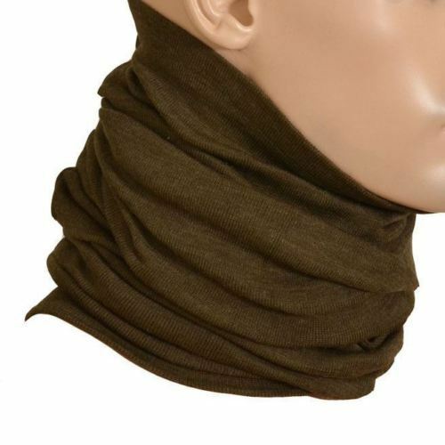 Original Tjeckisk arméduk. Army Issue Tube Scarf Brown Ny 2st Lot
