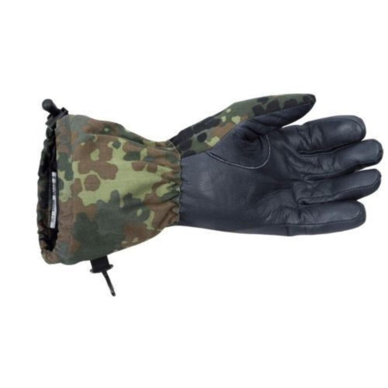 Äkta tyska armén flecktarn camo vinter varma stridshandskar fodrade militär