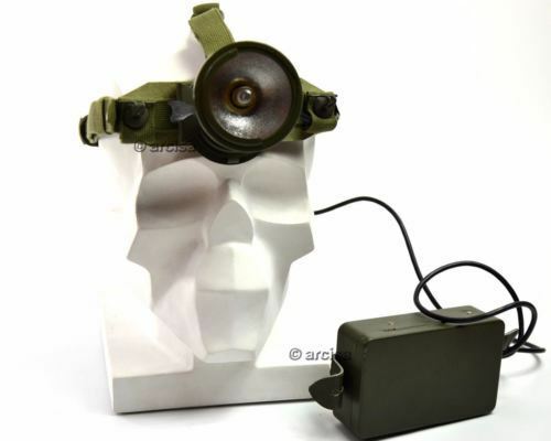 Vintage Swedish Sweden Military Army Head Lamp Head Torch ficklampa