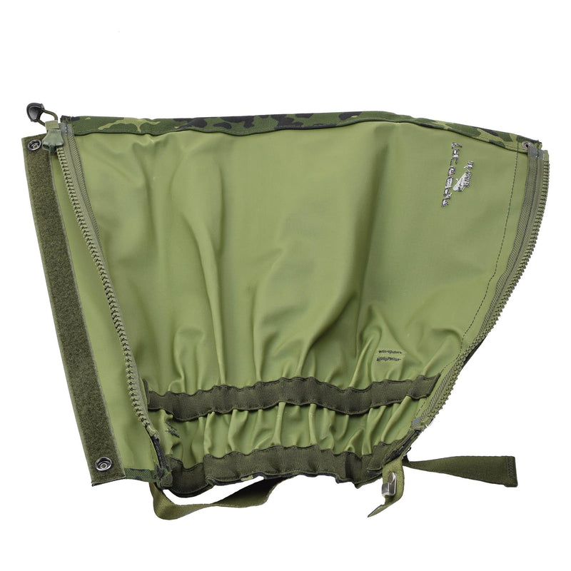 Tacgear Brand Leg Gaiters Danish M84 Camo Mönster Vattentäta metallkrokar Nya