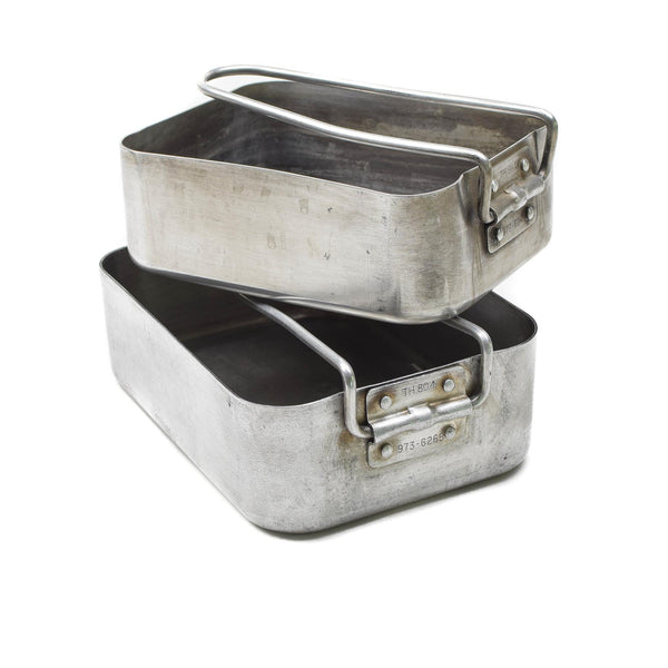 Original British Military Mess Tins Aluminium vandringsplatta camping utomhuspanna