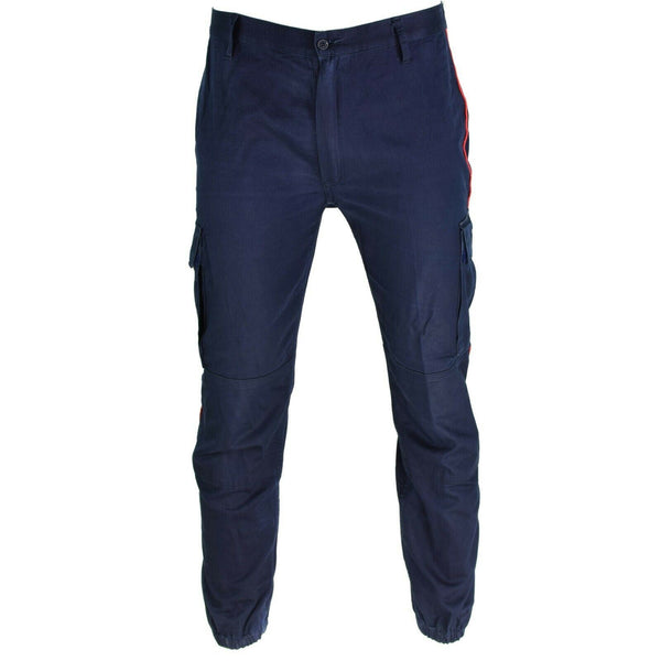 Original italiensk polis carabinieri byxor blå byxor officer brottsbekämpning
