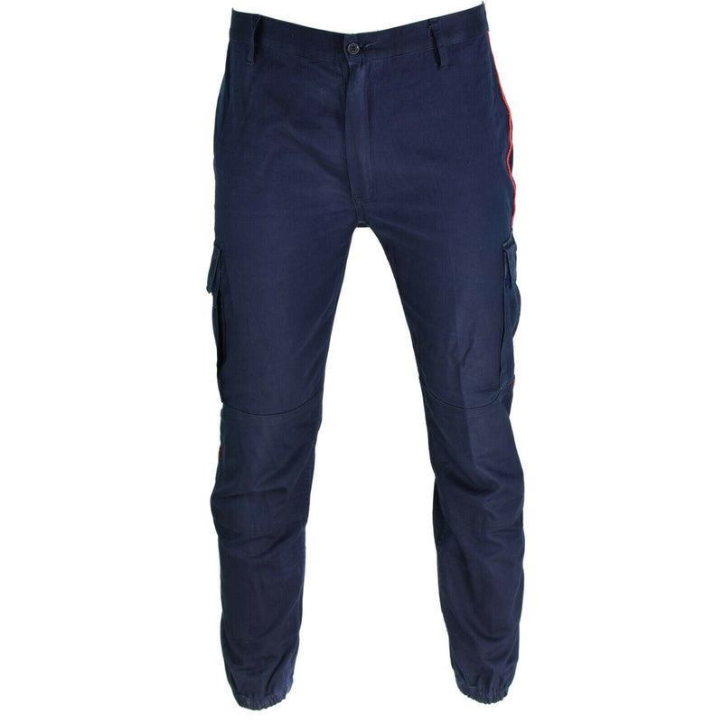 Original italiensk polis carabinieri byxor blå byxor officer brottsbekämpning