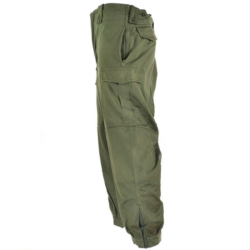 Original Belgiska arméfältstridsbyxor M65 Olivgröna militära byxor överskott