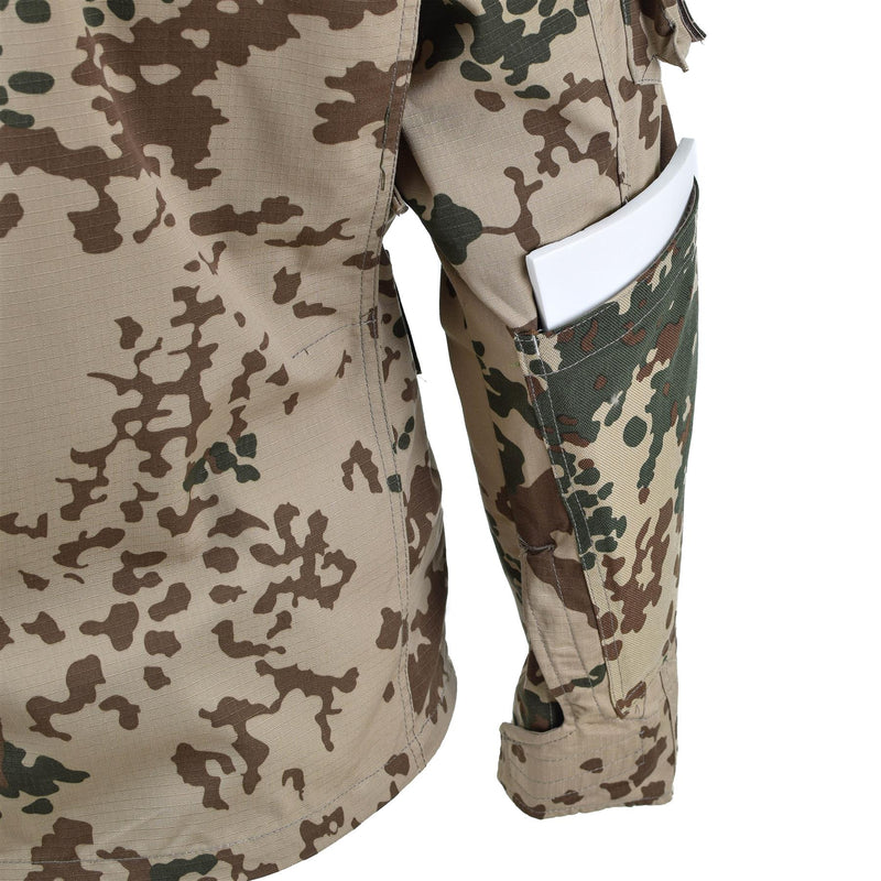 Tacgear Brand Military Style Commando Field Jacket Desert Flecktarn Camo Shirts