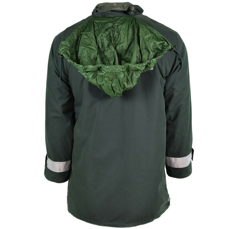 Äkta tysk polisjacka Goretex Green Waterproof BGS Parka Border Guard