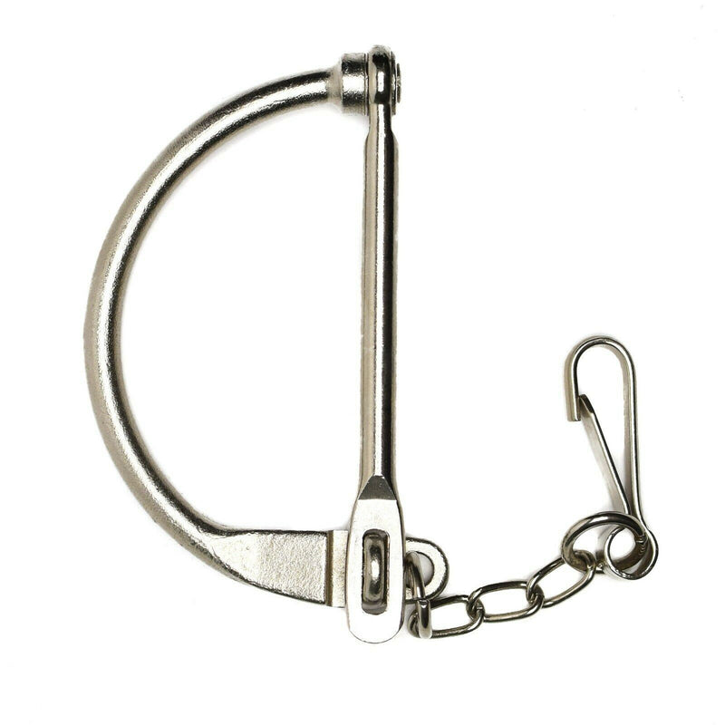 Äkta tyska armé duffel väska lås militär havssäck D ring metallbagage nytt