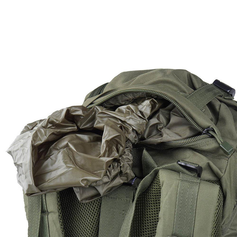 MIL-TEC COMMANDO VILLING RACKPACK 55 LITER Vattentät täckning Grön stor dagsäck