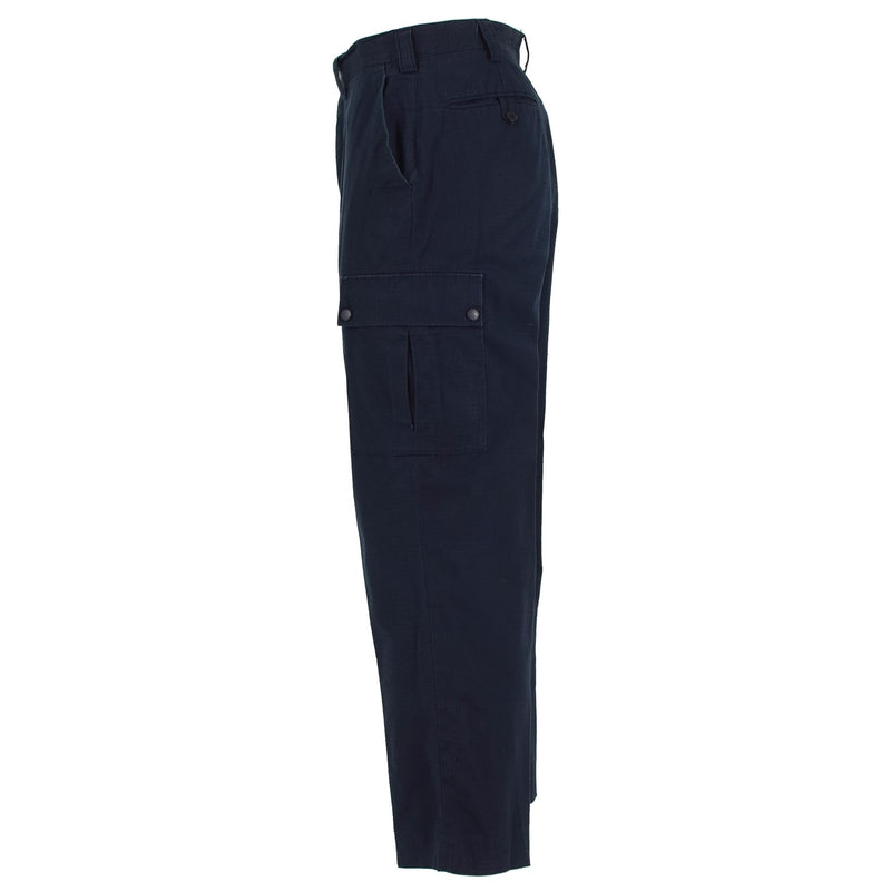 Original British Police Pants Blue RipStop Hållbara enhetliga byxor överskott