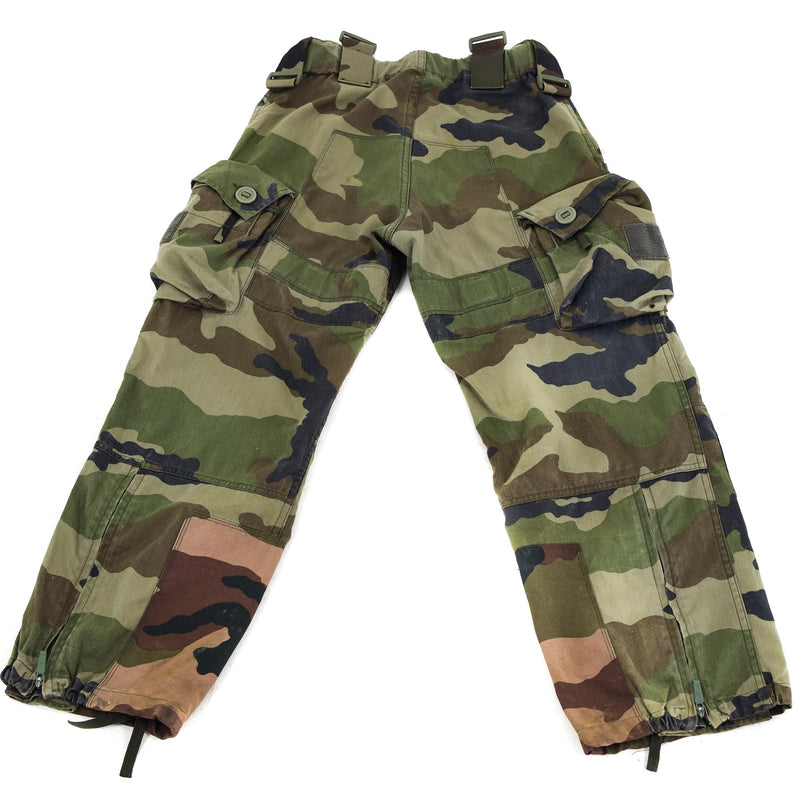 Äkta franska arméns stridsbyxor militära CCE -kamouflagbyxor