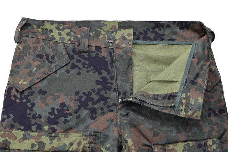 Leo Kohler Army Combat Tactical Pants Flecktarn Camo tvingade lastfältbyxor